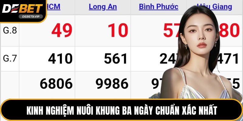 Kinh nghiệm nuôi khung ba ngày chuẩn xác nhất